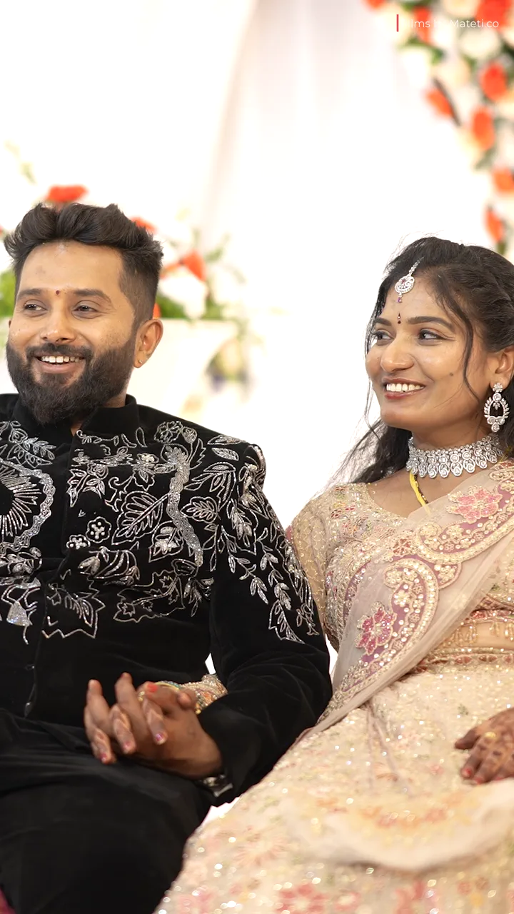 Mahesh and Navatha sharing their wedding experience
