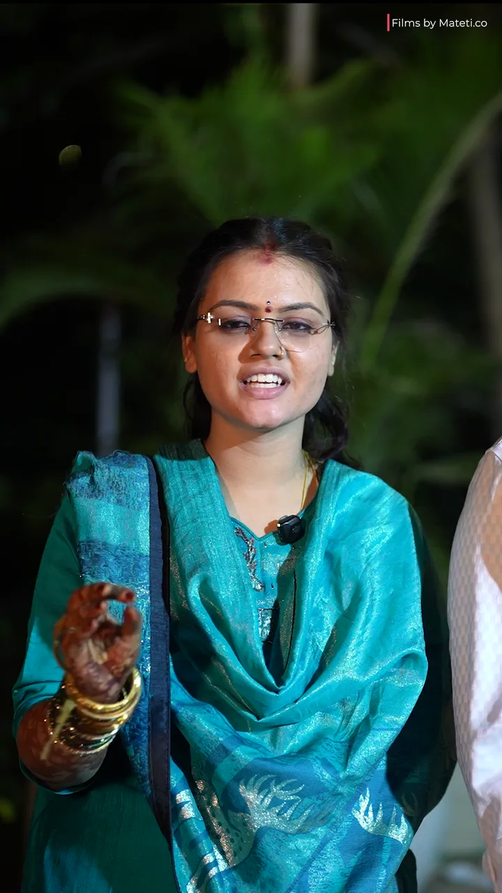 Rajeev and Vidhathri sharing their wedding experience
